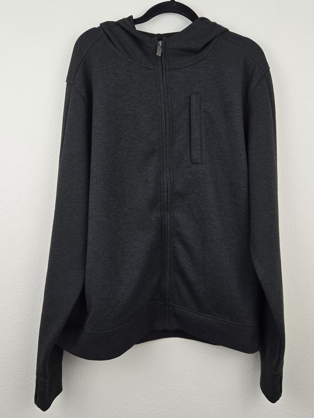 Perry Ellis Long Sleeve Welt Pocket Full Zip Jacket